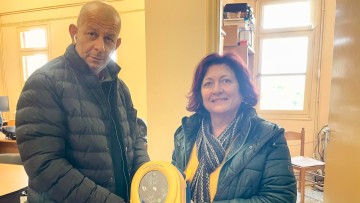 Δωρεά απινιδωτή στο Πανορμίτειο Γυμνάσιο Σύμης