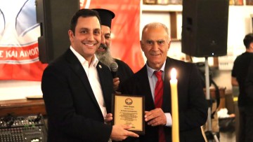 Ο Αντώνης Γιαννικουρής τιμήθηκε από τον Σύλλογο Αιμοδοτών Ρόδου για την πολυετή προσφορά του