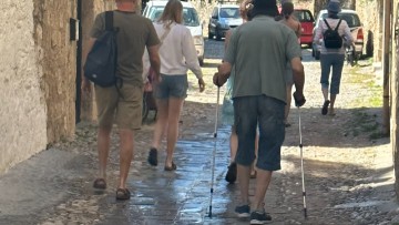 Κατασκευάστηκε το δίκτυο ΑμΕΑ στην οδό Ιπποδάμου Μεσαιωνικής πόλης