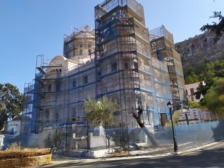 Από τις εργασίες ανακαίνισης του ναού το προηγούμενο διάστημα 