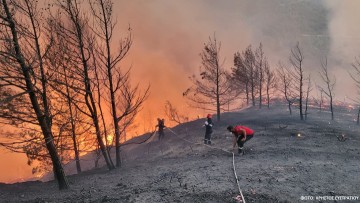 Συμβαίνει Τώρα: Μεγάλη κινητοποίηση για φωτιά στην περιοχή των Απολλώνων και Λαέρμων