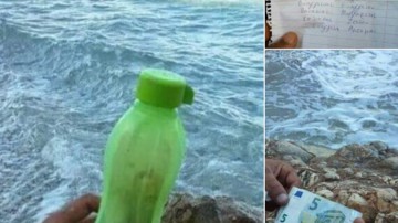 Μπουκάλι με ονόματα υπέρ υγείας για την Ιερά Μονή Πανορμίτη στη Σύμη ταξίδεψε μέχρι τη Λιβύη