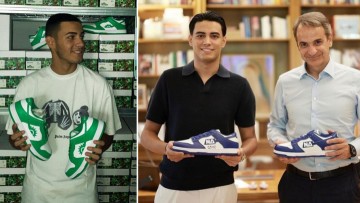 Ροδίτης είναι ο 20χρονος που έφτιαξε τα παπούτσια ΝΔ - Τα παρουσίασε ο Μητσοτάκης με TikTok