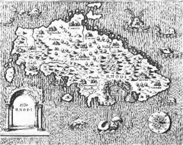 Χάρτης της Ρόδου κατά το 257 μ.Χ.