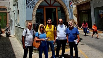 Περιοδεία στην Κάλυμνο πραγματοποίησε ο υποψήφιος ευρωβουλευτής του ΣΥΡΙΖΑ Γιάννης Βουλγαράκης