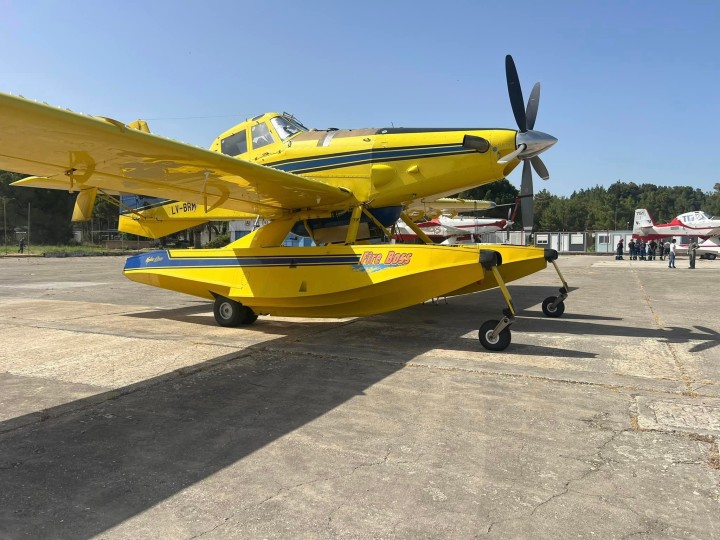 Τα αεροσκάφη που βρίσκονται στη Ρόδο σε 24ωρη ετοιμότητα  και επιτηρούν καθημερινά πάνω από τα δάση του νησιού μας