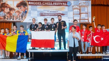Οι νικητές στο Ευρωπαϊκό Ομαδικό Πρωτάθλημα σκάκι Εφήβων στη Ρόδο