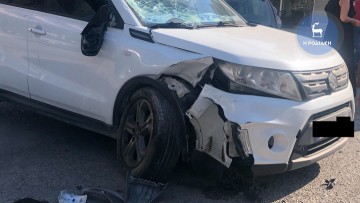 Σύγκρουση δικύκλου με Ι.Χ. αυτοκίνητο στην Ανάληψη