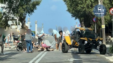 Παρασύρθηκε πεζή από διερχόμενη γουρούνα στο κέντρο της Ρόδου