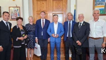 Συνάντηση Δημάρχου Κω με τον νέο Πρόεδρο του Συνδέσμου Ιταλών Πεσόντων στην Κω, Leonardo Curattolo