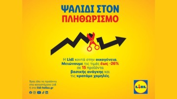 Η Lidl Ελλάς παραμένει κοντά στην οικογένεια με μόνιμα μειωμένες τιμές σε προϊόντα βασικής ανάγκης