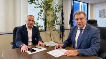 Συνάντηση του Μ. Κόνσολα με τον Πρόεδρο της ΕΕΤΑΑ Δ. Μαραβέλια