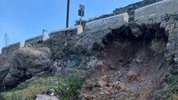Μικρής έκτασης κατολισθήσεις στην περιοχή "Κάτω Πέτρες"