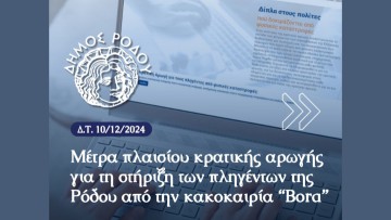 Ενεργοποιήθηκαν τα μέτρα κρατικής αρωγής προς τους πληγέντες της κακοκαιρίας