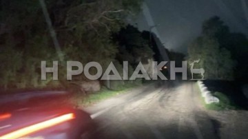 Χωρίς φωτισμό τμήμα του δρόμου στις Κάτω Πέτρες, περιορισμένη η ορατότητα
