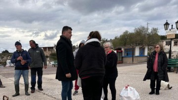 Επίσκεψη του δημάρχου Πάτμου, Νικήτα Τσαμπαλάκη στους Αρκιούς και το Μαράθι