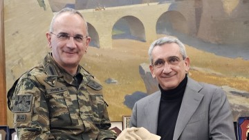 Συνάντηση του περιφερειάρχη, Γ. Χατζημάρκου με τον Αρχηγό ΓΕΕΘΑ Στρατηγό, Δ. Χούπη