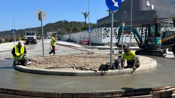 Εργασίες ασφαλτοστρώσεων στον κόμβο της Φανερωμένης