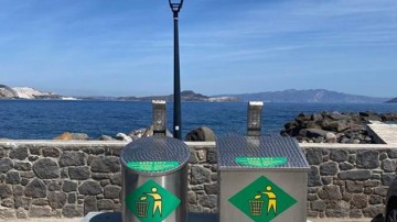 Εγκατάσταση νέων υπόγειων κάδων στο Μανδράκι Νισύρου