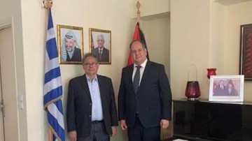 Συνάντηση δημάρχου Νισύρου με τον πρέσβη της Παλαιστινιακής Αρχής