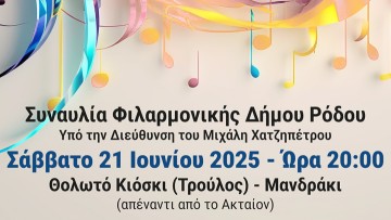 Ευρωπαϊκή Γιορτή της Μουσικής: Αύριο στον «Τρούλο» στο Μανδράκι η Φιλαρμονική δήμου Ρόδου