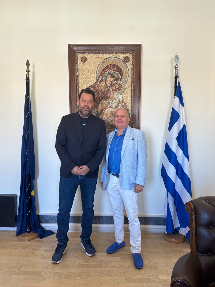 Αλέξανδρος Κολιάδης - Δήμαρχος Ρόδου Ευάγγελος Μπεκιάρης - Πρόεδρος ΕΚΕΤΑ