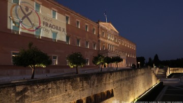 Η Φωταγώγηση της Βουλής των Ελλήνων για την Παγκόσμια Ημέρα Ευαισθητοποίησης για το Σύνδρομο Fragile X