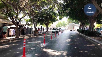 Κολωνάκια για την αποτροπή της παράνομης στάθμευσης στο κέντρο