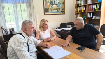 Στη Λέρο, από την Πάτμο, η Μίκα Ιατρίδη, συναντήσεις με τον δήμαρχο Λέρου και τη Διοίκηση του Νοσοκομείου