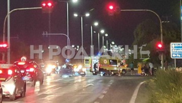 Νύκτα τρόμου και απόψε στη Ρόδο, δεύτερη σφοδρή σύγκρουση μοτοσυκλέτας με ΙΧ αυτοκίνητο (video)