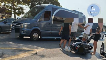 Τροχαίο ατύχημα με το… «καλημέρα» στο κέντρο της Ρόδου