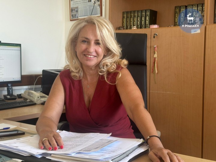 Η αναπληρώτρια διευθύντρια Δευτεροβάθμιας Εκπαίδευσης Δωδεκανήσου κα Αργυρούλα Πέτρου
