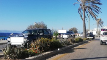 Τροχαίο ατύχημα στην Ψαροπούλα - Με δυσχέρεια γίνεται η κυκλοφορία των οχημάτων