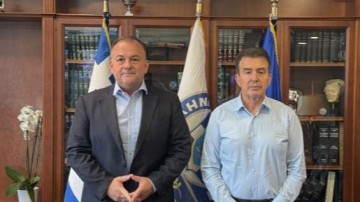 Σύσκεψη Γιάννη Παππά στο Υπουργείο Προστασίας του πολίτη για ζητήματα ασφάλειας στα Δωδεκάνησα.