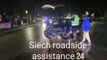 Τροχαίο ατύχημα στο Μανδράκι – Ευτυχώς χωρίς τραυματισμούς