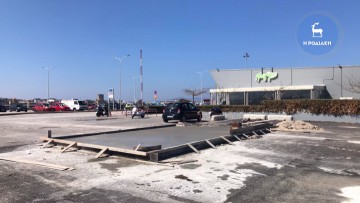 Εργασίες στο λιμάνι Ακαντιάς