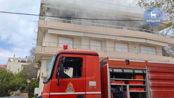 Κινητοποίηση της Πυροσβεστικής για φωτιά σε διαμέρισμα της Ρόδου